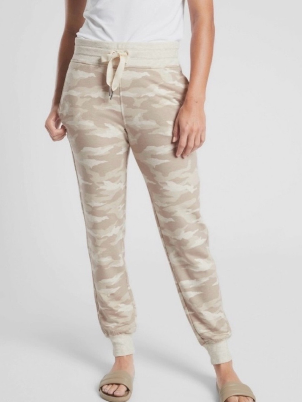 Athleta Beige Camo Jogger Pants